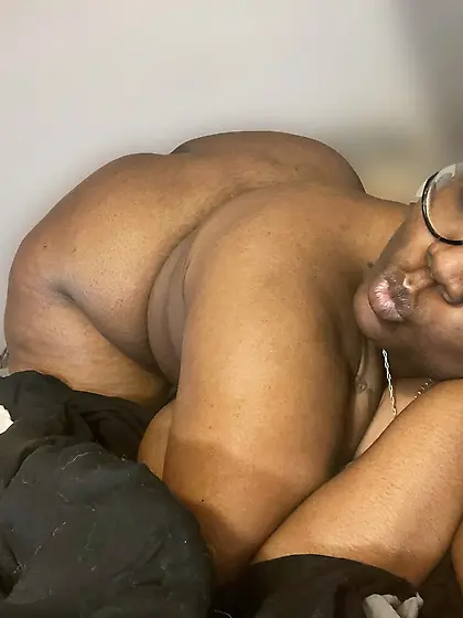 Fat ebony slave
