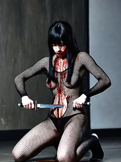 Kunoichi Gunshot Gore (AI)