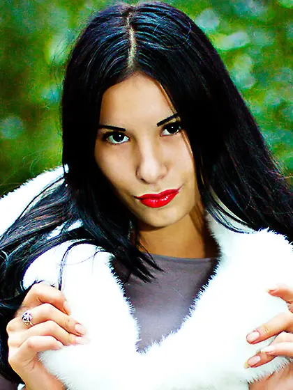 White girl long hair