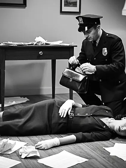 Film Noir Crime Scene