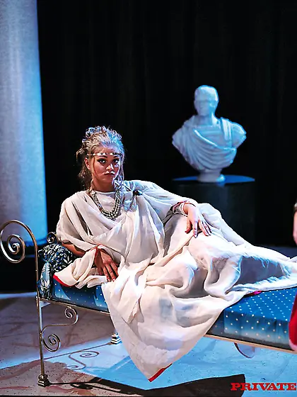 Gorgeous big titted antique beauty Rita Faltoyano milks two meat