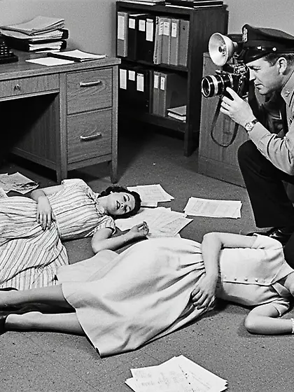 Film Noir Crime Scene