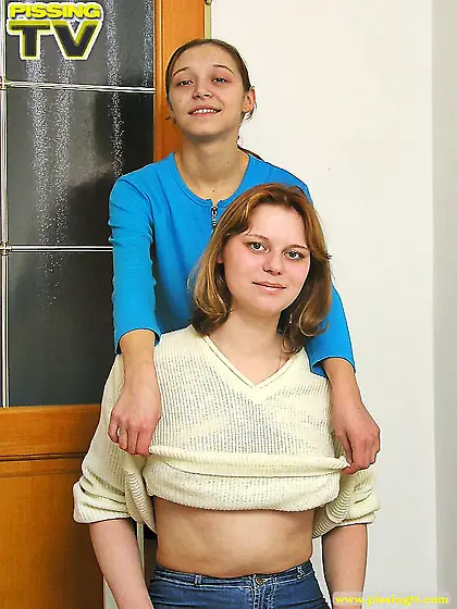 Pissing teen lesbian blondes