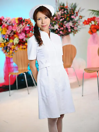 Pretty Asian nurse Rino Asuka excites men with the really hot an
