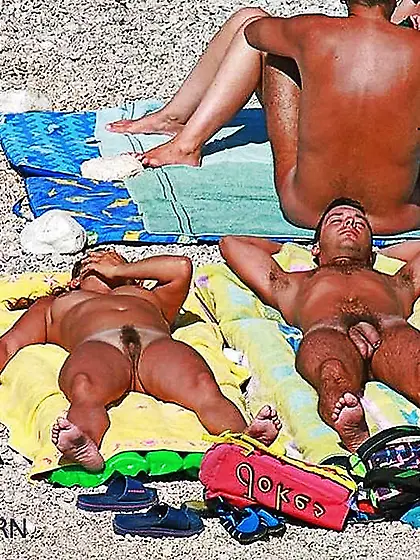 Nudists on the beach