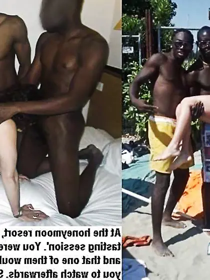 Bi-Racial Cuckold Honeymoon Wifey Beach Caps