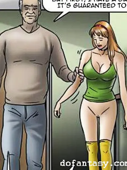 Abused dirty man cartoon