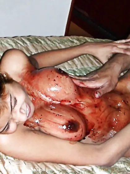 Indian teen with honey