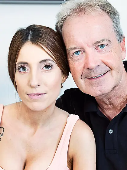 Age fap fucking with Lucie Amour and her kinky old lover