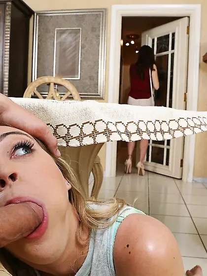 Missionary ffm blowjob