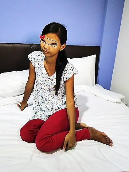 Shy Philippine girl hides eyes while she gets fucked by foreigne