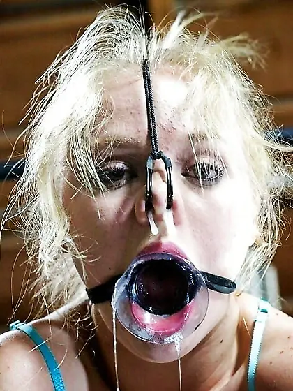 Destroyed slut dripping cum from all holes