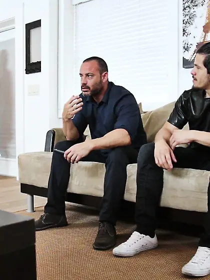 Slim small-titty brunette enjoys