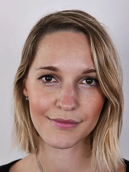 Seductive blonde fun shows