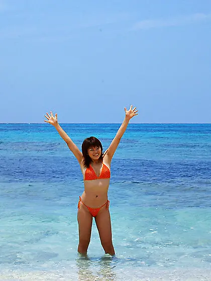 Asian girl with the delicious tits and hairy beaver Aya Idols is