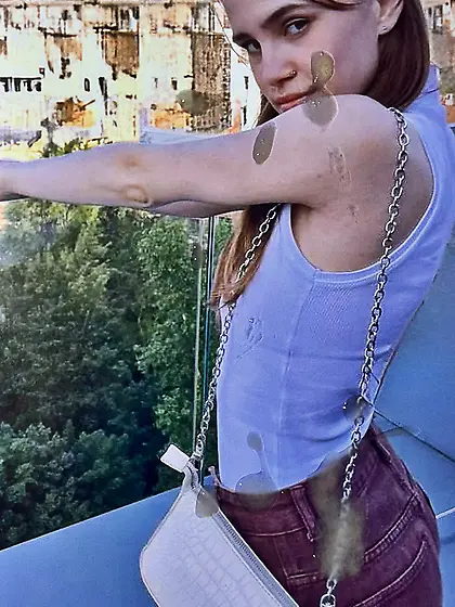 Sexy chick Yana natura got cum on her ass