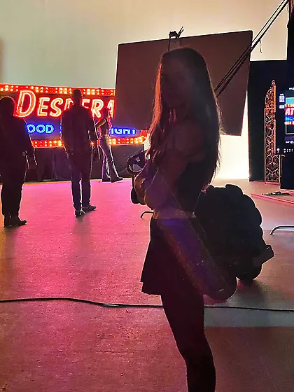 Sydney Sweeney - Madame Web bts - 2/14/24