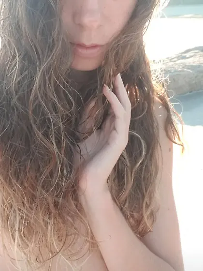 Skinny teen taked at beach