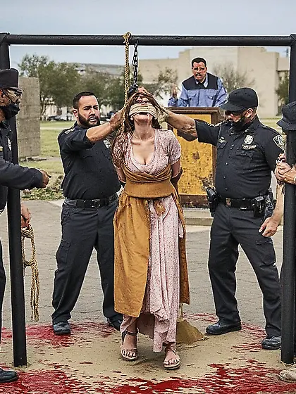 Prisoner of war being executed