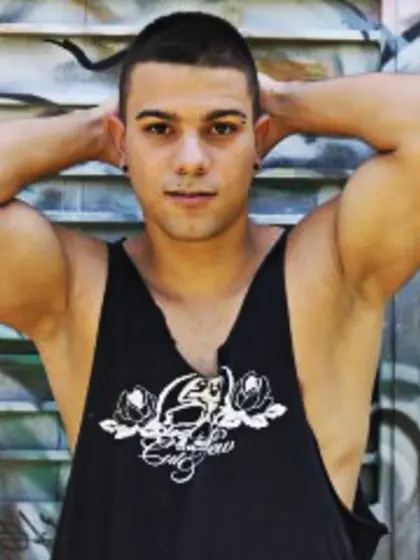 Brunette Young Man Tony Close Up.