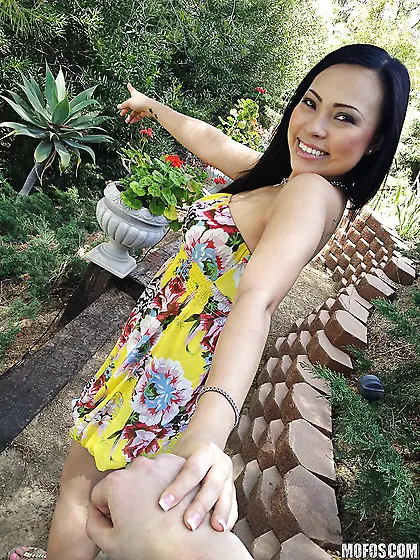 Brunette asian girlfriend