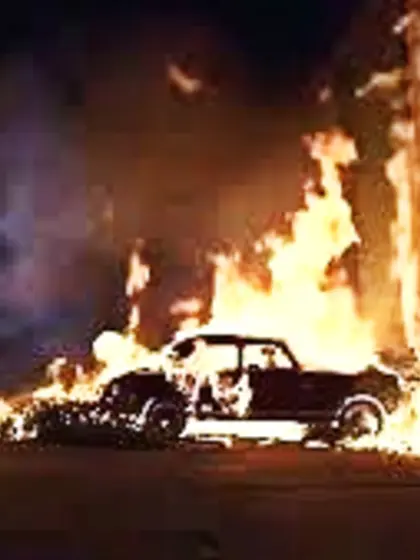 Shit! The gas tank just exploded!