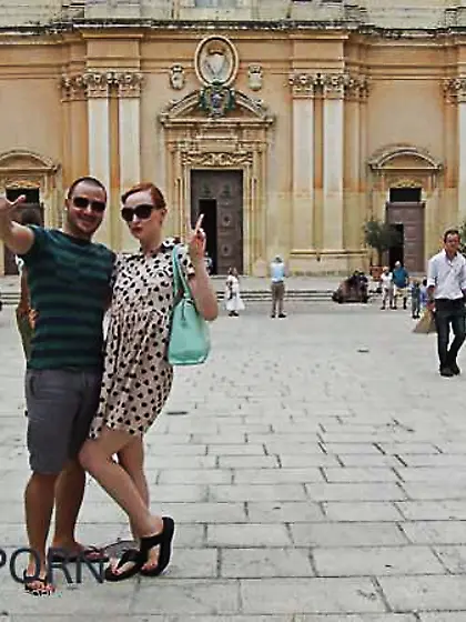 Anita De Bauch in Mdina,  Malta