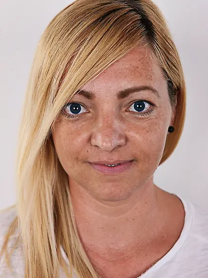 Patriotic milf blonde hair