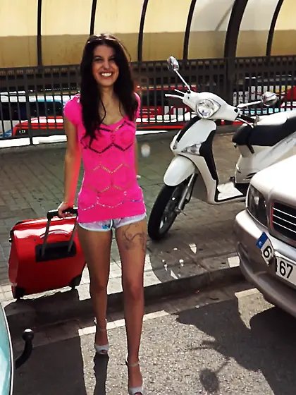 Sassy brunette cheats boyfriend