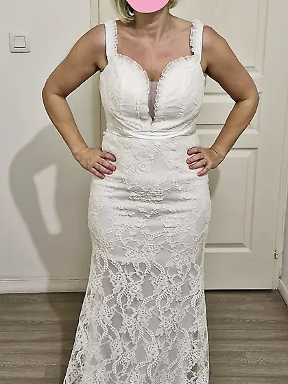 Moi dans ma robe de mariage