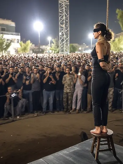 Prisoner of war being executed