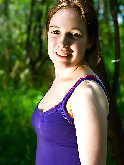 The girl is perfectionist and her body is a very close to perfec