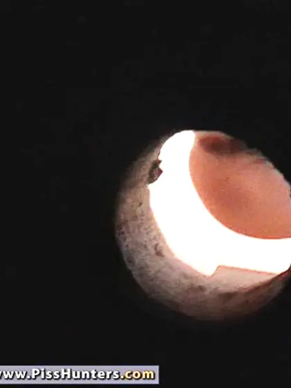 Young chick peeing in a cesspool got shot...