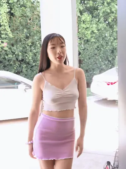 Elle Lee sucks BBC and takes it deep in her Asian pussy