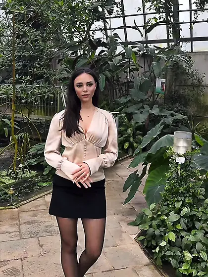 German pantyhose slut Kristina Evelyna