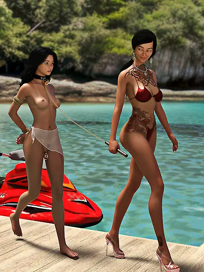 Mei bought an Asian slave girl at slave auction