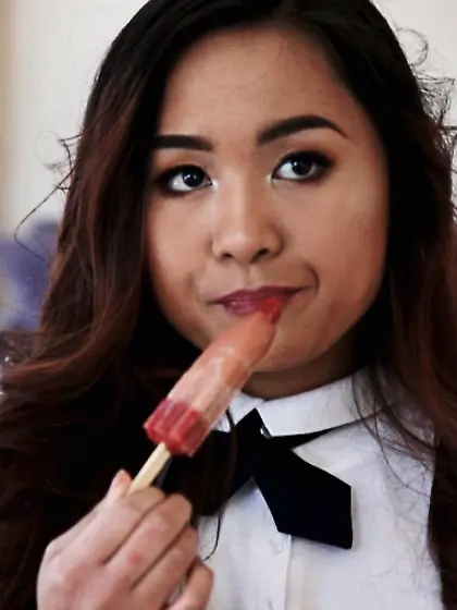 Slim schoolgirl uniform