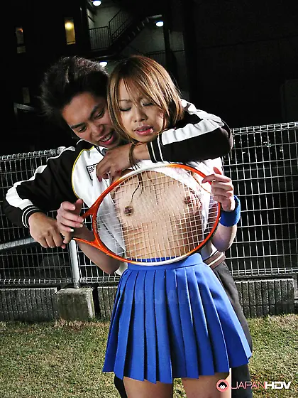 Three dudes are stripping and penetrating the licentious Asian d