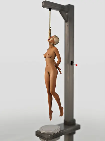 Teen girl hanged - punish, misogyny, bdsm, tied