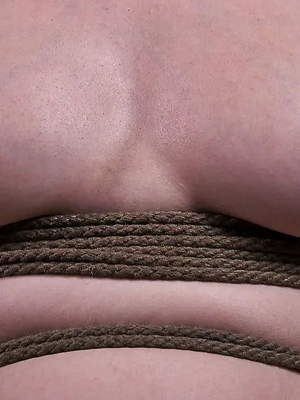 Hogtied hottie waits for what's next