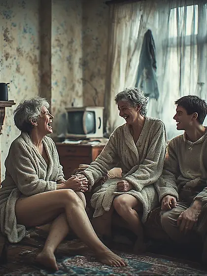 When father left the house,  Mom and I grew closer