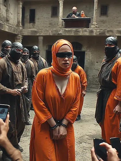 Prisoner of war being executed