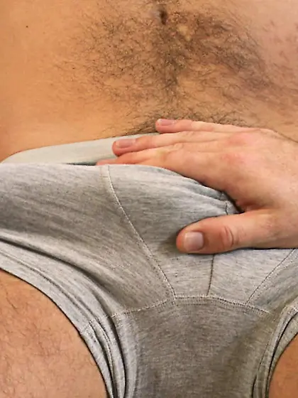 Cute tattooed guy tied