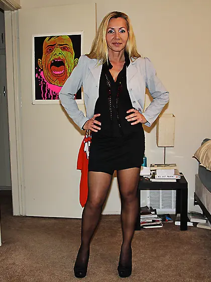 Naughty housewife Luisa De Marco gets on POV video with cock in