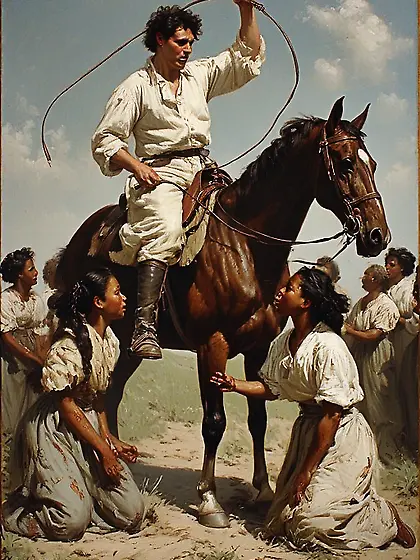 Plantation master is doing disciplin