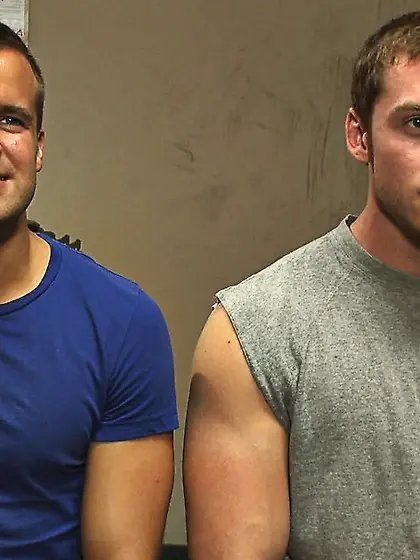 Horny dude gets tied up and fucked by his...