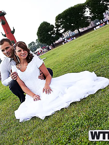 Group sex at the wedding with dp