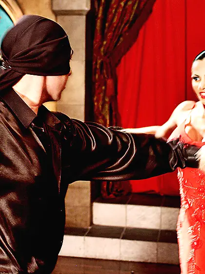 Exotica and her lover were dancing so passionately that they mov