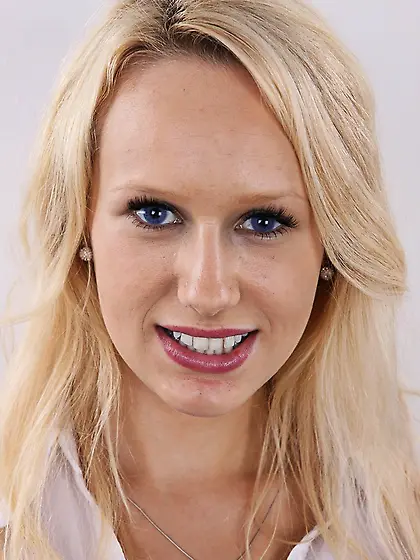 Erotic smiling blonde super