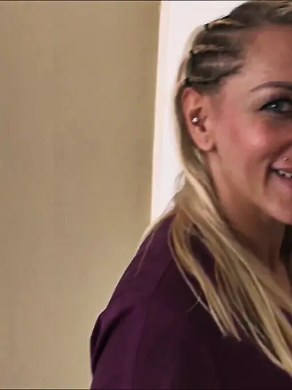 Tattooed blonde milf's ass stiffed with big...